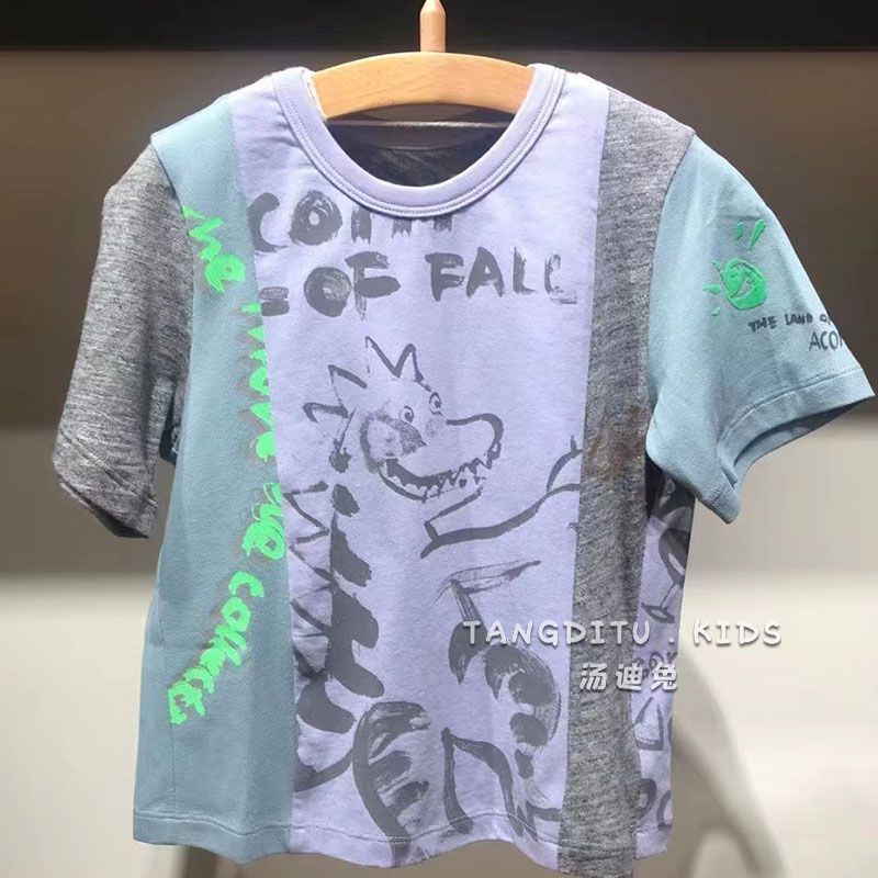 年中クリアランス、男の子と女の子向けの高コストパフォーマンスTシャツ、夏用子供用半袖コットン（返品不可//レビューなし1|undefined