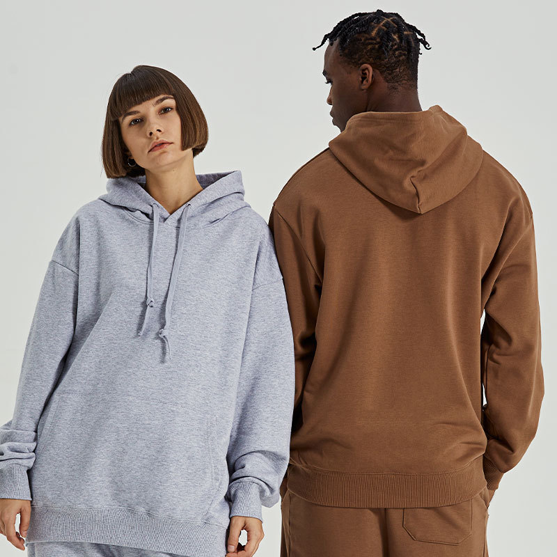 380g drop-shoulder sweatshirt, oversized casual long-sleeve top, corporate team workwear with embroidered logo