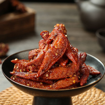 廖掌柜香辣虎皮鸡翅卤味熟食下饭下酒追剧解馋夜宵休闲零食小吃|ms