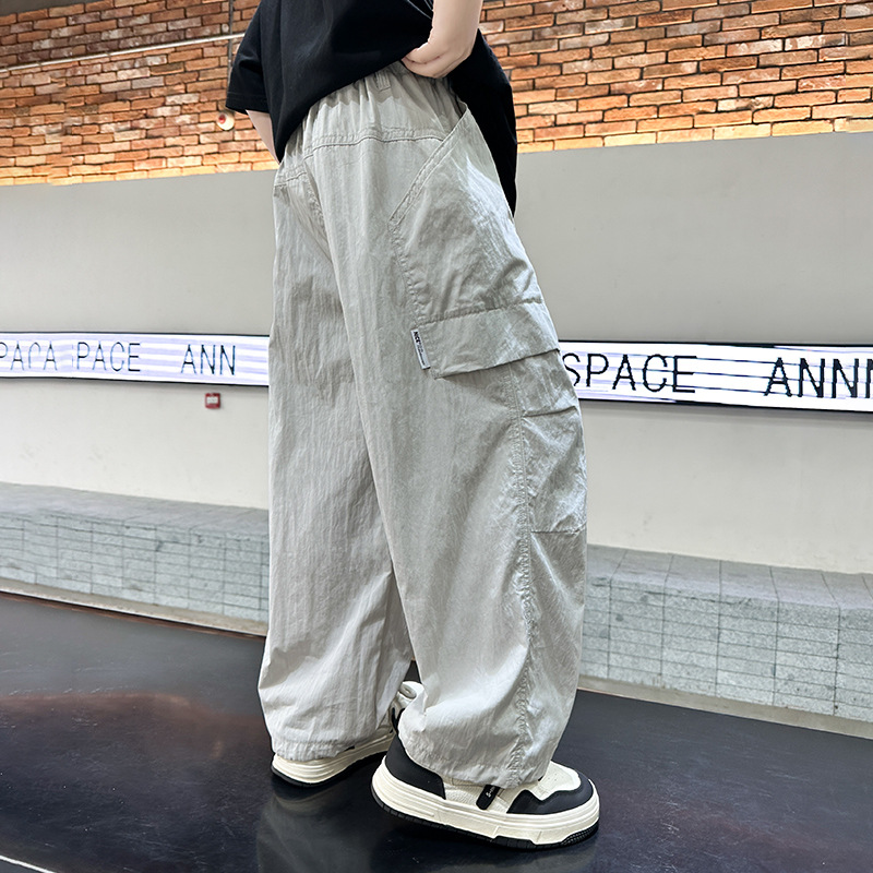 Cargo Children's 2025 New Big Kids Loose Casual Long Pants Spring Autumn Boys Sweatpants_voghion.com