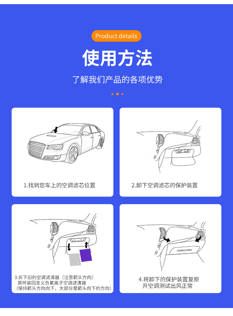 In-Stock Direct Shipment Tesla Model 3 Air Conditioning Air Inlet Filter Air Purification Filter External Air Conditioning Filter