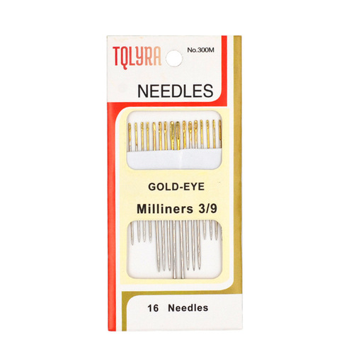 Sewing needles 16 gold tail needles, hand-sewing sewing needles, sewing needles, fine carbon steel hand-sewing needles, cross-stitch needles, embroidery needles