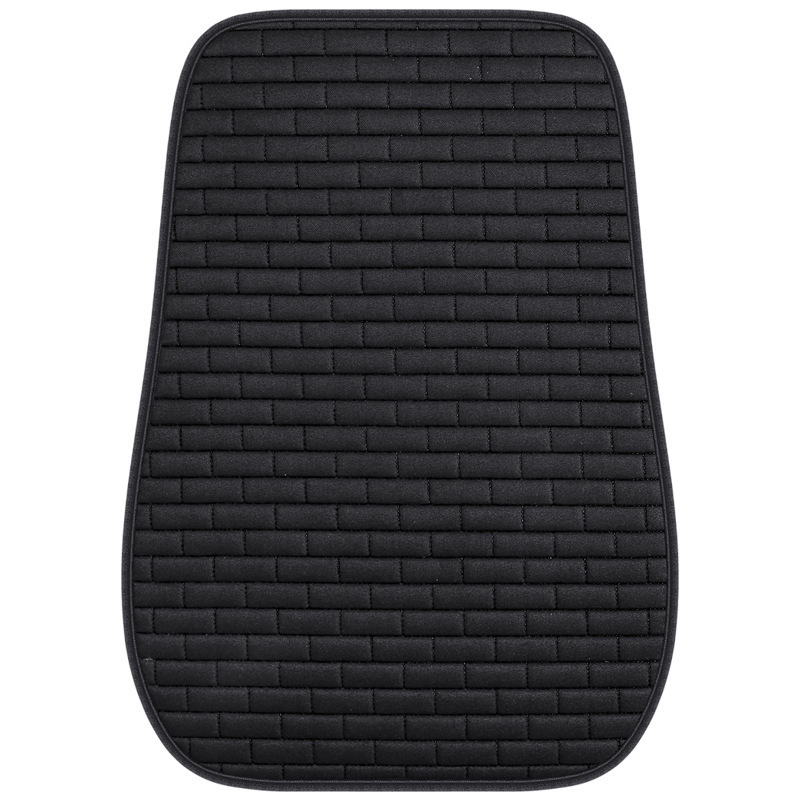 Universal Single Pad | Universal Seat cushion, seat cover - brick-linen-single-backrest-black