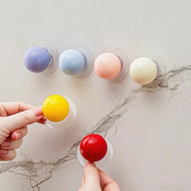 Dopamine Drawer Handles Self-Adhesive Candy-Colored Spherical Handles Hook Cabinet Door Handles No-Drill Self-Adhesive Handles Dopamine Drawer Handles Self-Adhesive Candy-Colored Spherical Handles Hook Cabinet Door Handles No-Drill Self-Adhesive Handles