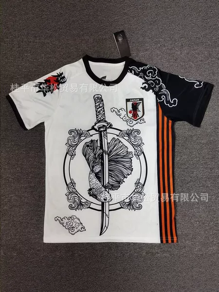 2025 New Japanese Team Anime Football Jersey Men's Short-Sleeved Breathable Training and Competition Jersey Fan Wear Printed Version