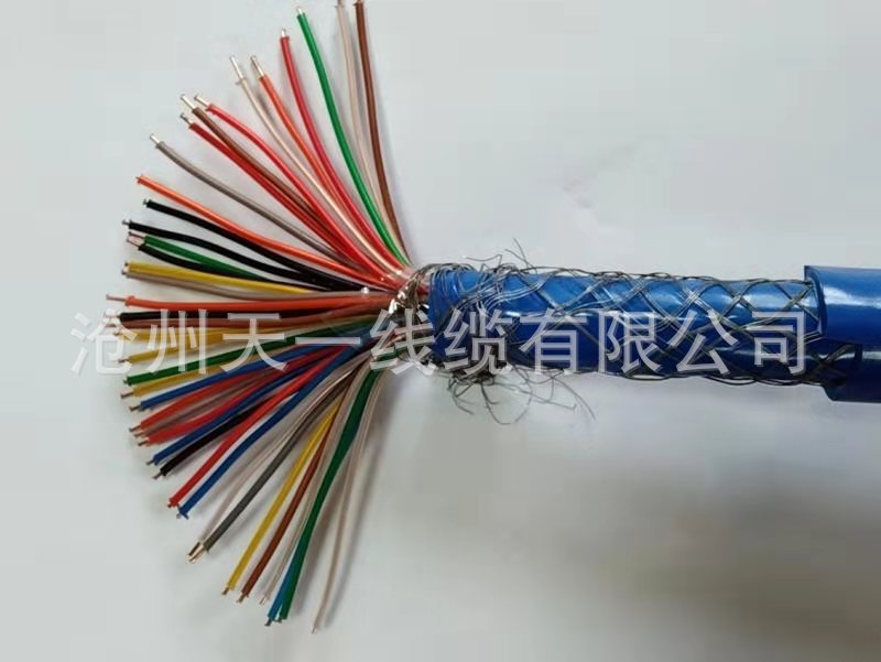 矿用镀锌钢丝编织铠装通信电缆 MHYBV7*2*48/0.20煤安证齐全足米