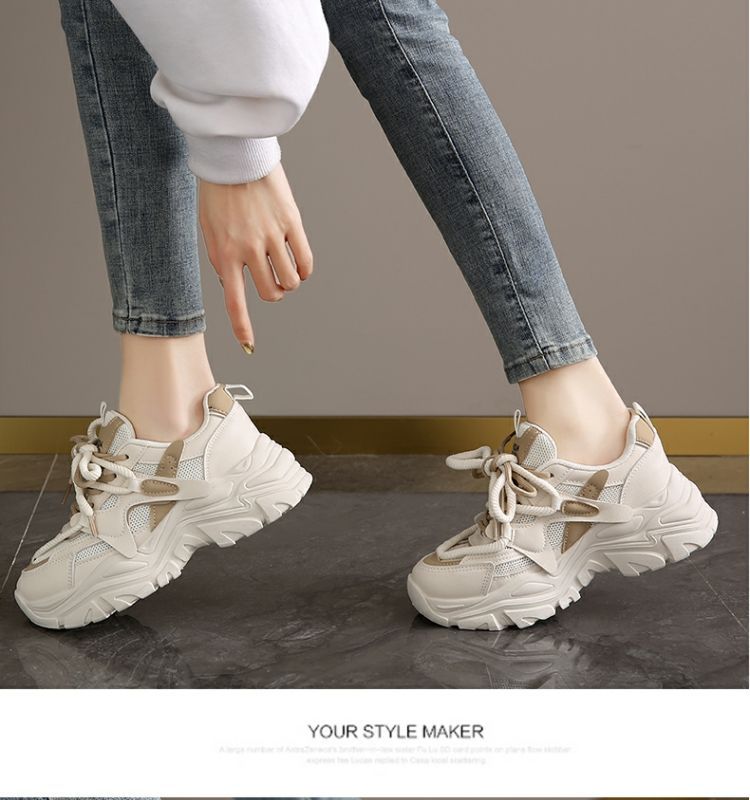 Chaussures de papa pour femmes, nouvelles chaussures à plateforme, chaussures de sport décontractées, chaussures d'étudiant polyvalentes, chaussures à semelles souples, chaussures de voyage antidérapantes_voghion.com