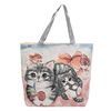 Retro shopping bag, capacious one-shoulder bag