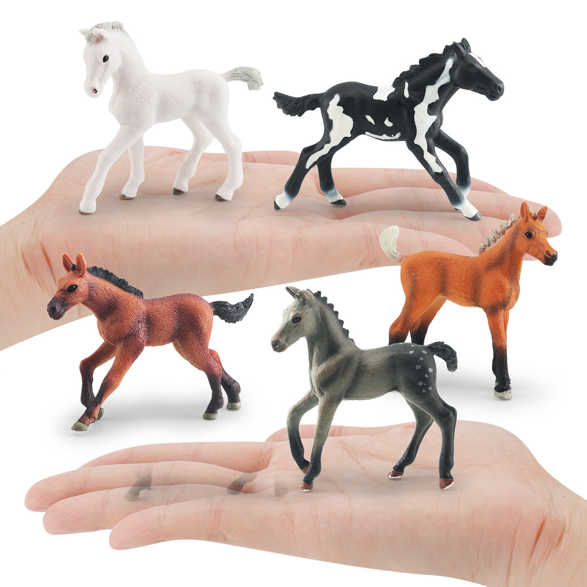 Modelo de hipopótamo de caballo de Bélgica Cross-border simulación bosque animal potro modelo