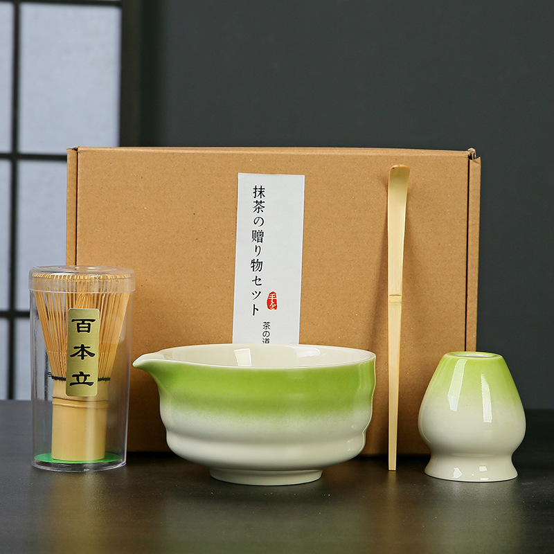 Transfronterizo exclusivo para el set de té Matcha japonés caja de regalo de té Matcha cepillo de té de 100 libros de té Matcha de la dinastía Song