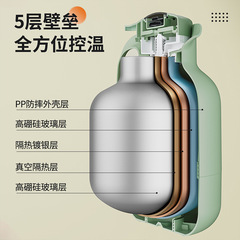 Jeko Thermal Cup Household Vacuum Flask High-End Hot Water Bottle Outdoor Portable Glass Inner Flask Wholesale Gift