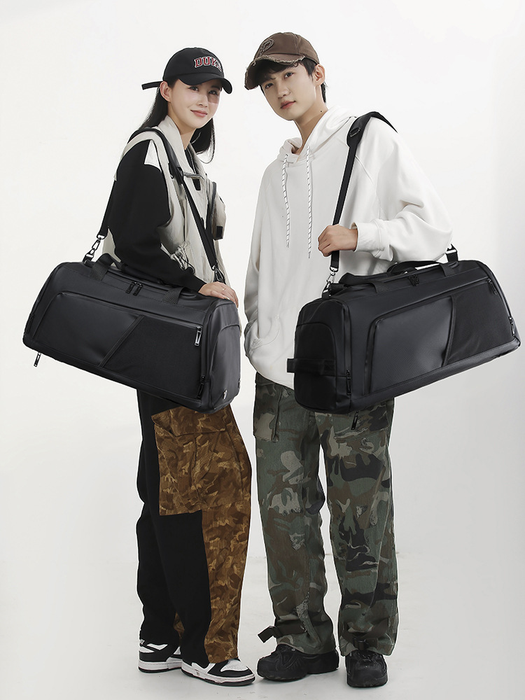 Bolsa de viaje de corta distancia para comercio exterior, bolsa de fitness deportiva con separación de ropa seca y húmeda de gran capacidad, mochila multiusos de alta gama para hombres