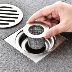 Wholesale stainless steel floor drain mesh toilet bathroom bathroom toilet sewer hair filter drain filter filter mesh