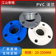 PVC一体法兰片 法兰分体化工给水配件用法兰活套接头灰色厂家直销