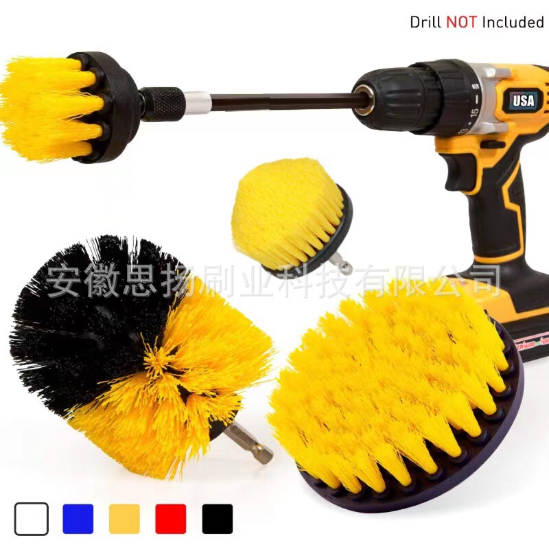 New cross-border hot electric cleaning brush electric drill brush head suit floor wall descaling cleaning polishing brush