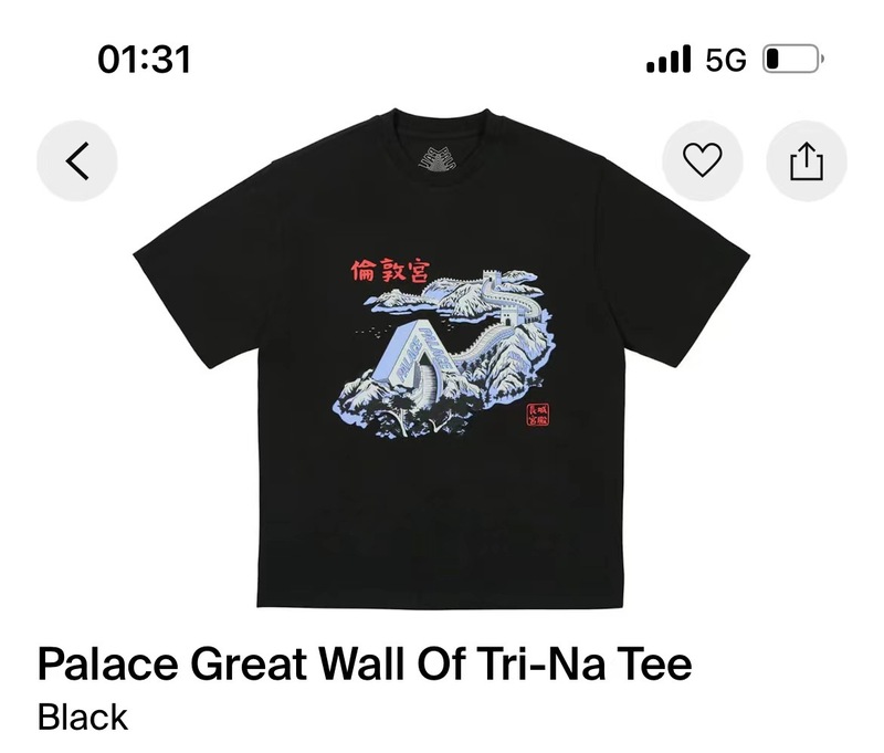欧米の潮牌palace三角形双紗プリント高品質男女カジュアル半袖tシャツ|undefined