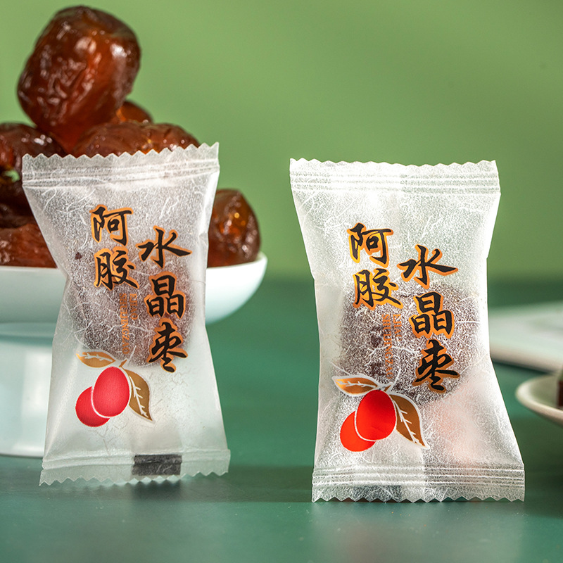【Distribution】Ejiao Crystal Jujubes 200g Independent Packaging Snack Preserved Fruits and Dried Fruit Specialty Pack Brown Honey Jujubes