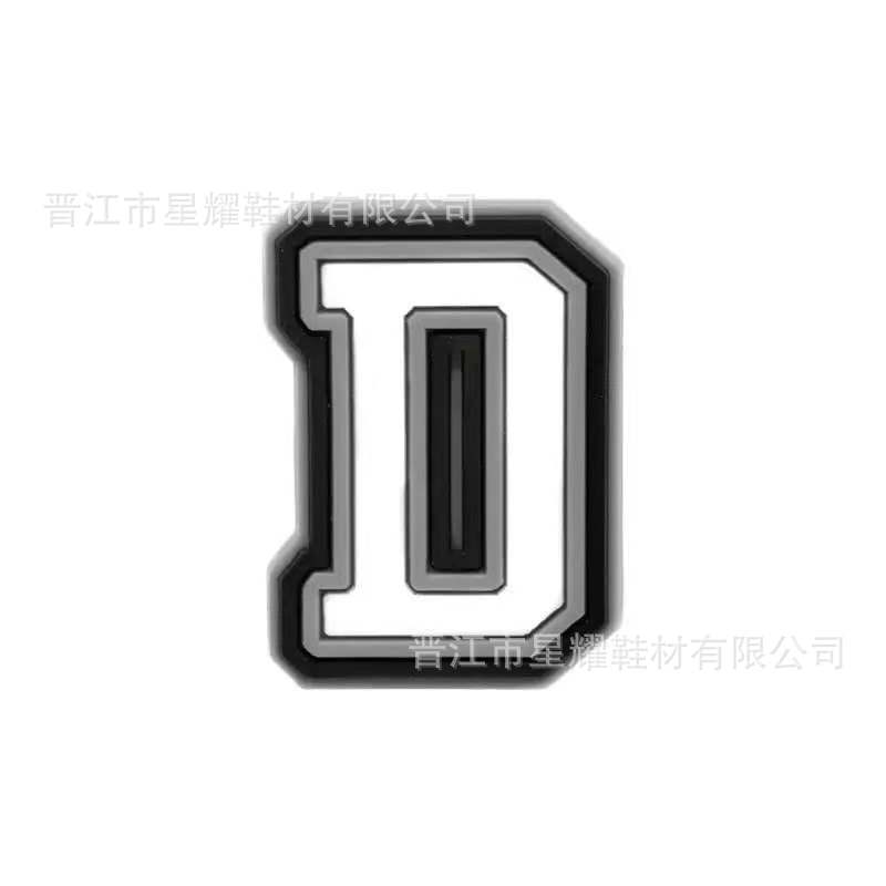 En stock agujero zapatos accesorios PVC plástico gota zapato flor zapato hebilla zapato decoración carta número 37 correa de muñeca hebilla decorativa flor