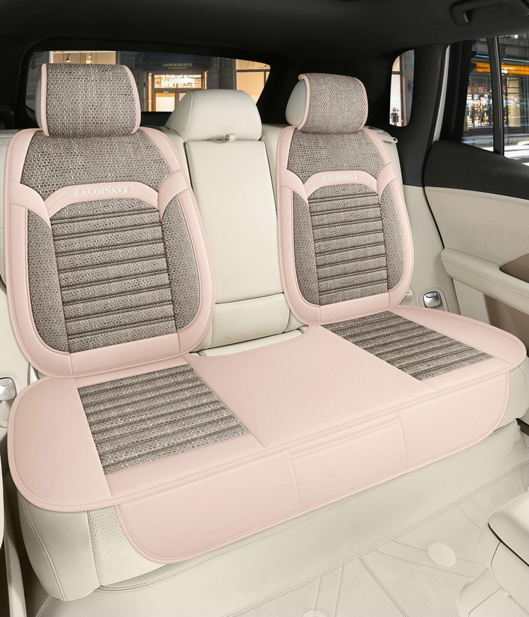 26-Year-Old Brand New Health-Preserving Buckwheat Lavender-Filled Linen Universal Car Seat Cushion Cover for All Seasons International Platform