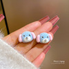 Small universal fruit demi-season fresh cute earrings, 2021 years, simple and elegant design