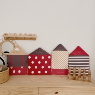 Ins Nordic small house bed circumference protection children's room decoration photo props crib anti-collision head enclosure fence