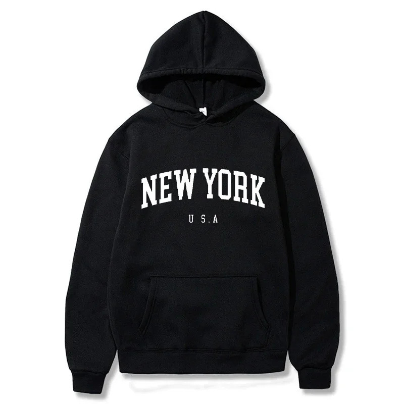 Cross-Border Direct Sales of Men's and Women's Hooded Fashion Letter Graphic Sweatshirts, Loose Casual Pullovers, Sportswear