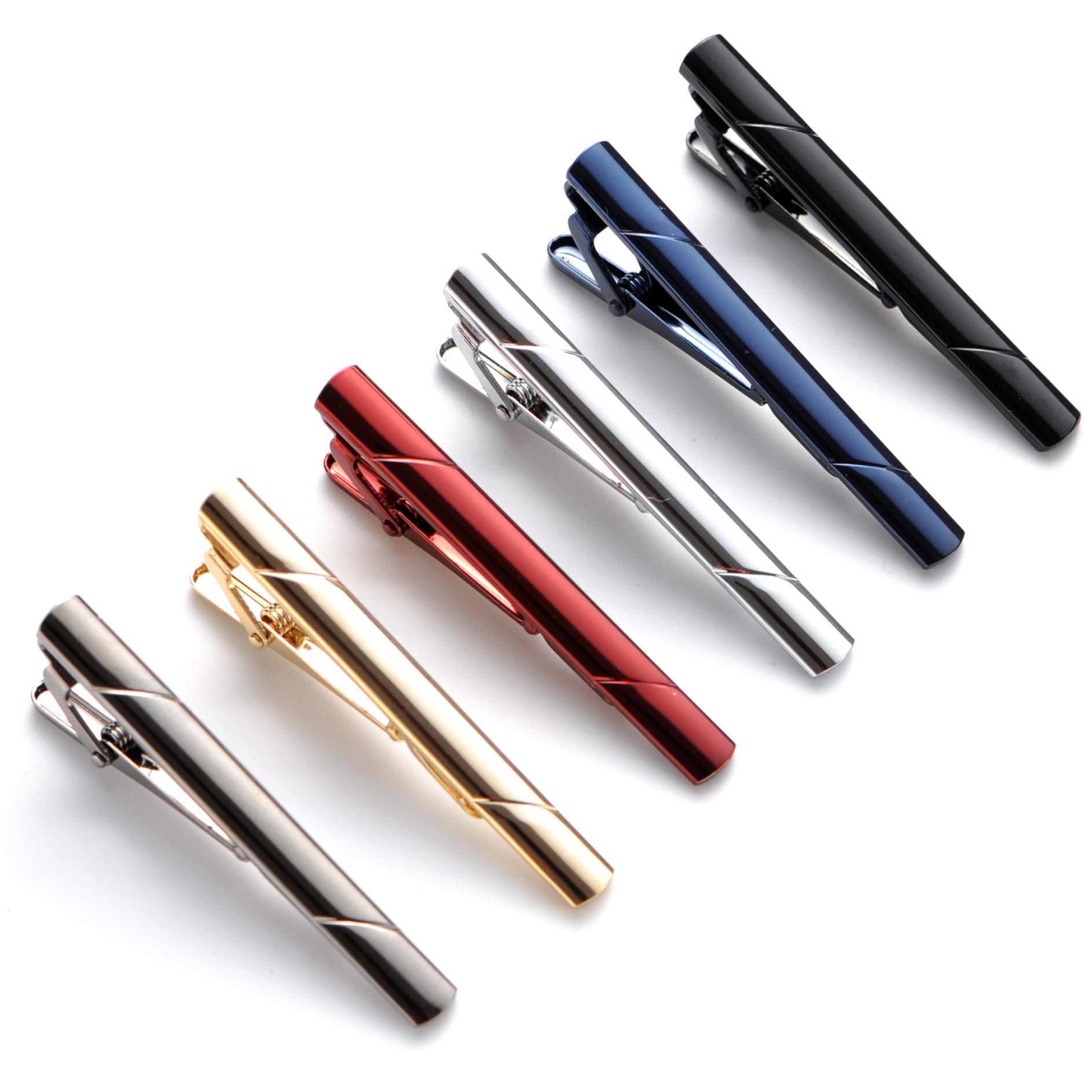 Cross-border hot wholesale clothing suit tie clip metal clip men's high-end business simple suit accessories