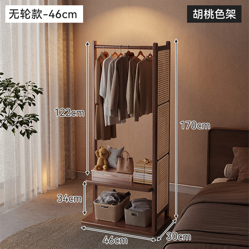 Percha de ropa de piso para dormitorios, percha de ropa de piso pequeña, percha de ropa móvil, percha de ropa simple, percha de ropa doméstica