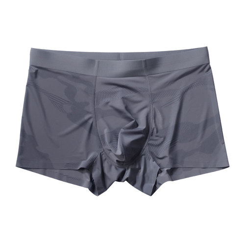 Men's underwear wholesale ice silk boys summer day breathable ultra-thin teen flat corner four corner sports underwear men