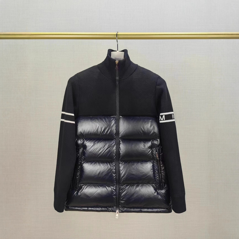Correct Version in Stock High-Quality m Brand New Men's Thick down Knit Spliced down Jacket Fashionable Versatile Correct Version in Stock High-Quality m Brand New Men's Thick down Knit Spliced down Jacket Fashionable Versatile