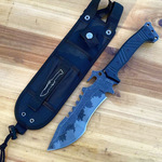 现货户外战术刀一体龙骨高硬度野外求生刀军刀防身随身排障开路刀