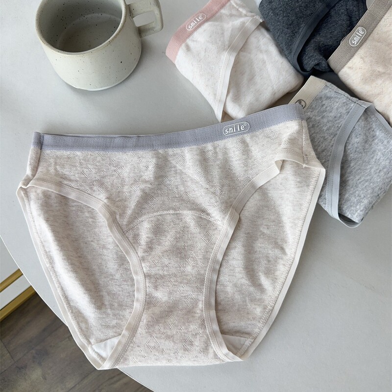 Foreign Trade Plus Size Women's Pure Cotton Panties, High-Cut Triangle, Thin Style, Breathable, Large Size, Direct Supply, 1 Piece