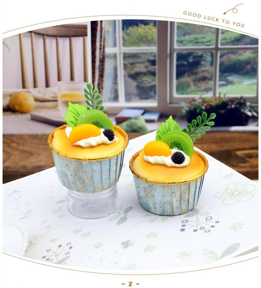 PVC self-adhesive Material Simple Style Cake Pvc Self-adhesive Refrigerator Magnet Pendant