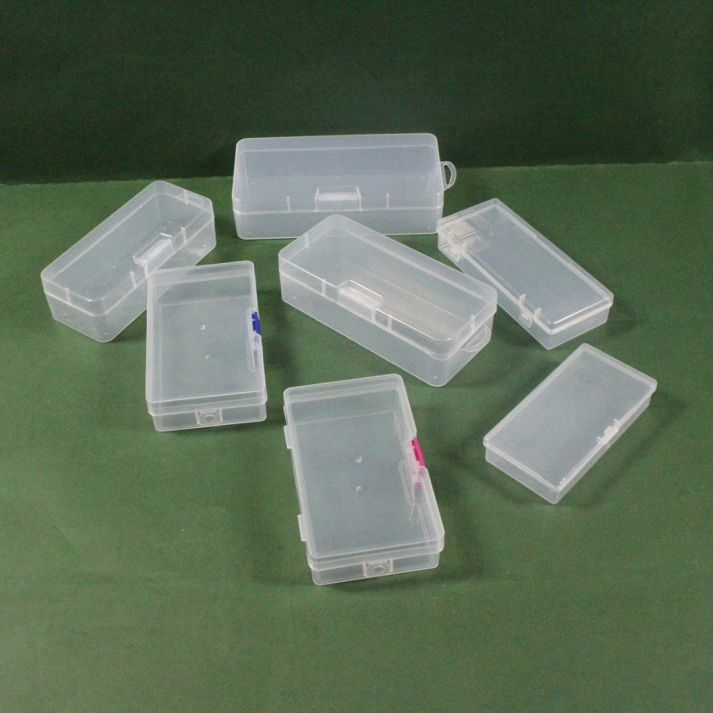 Rectangular plastic storage box