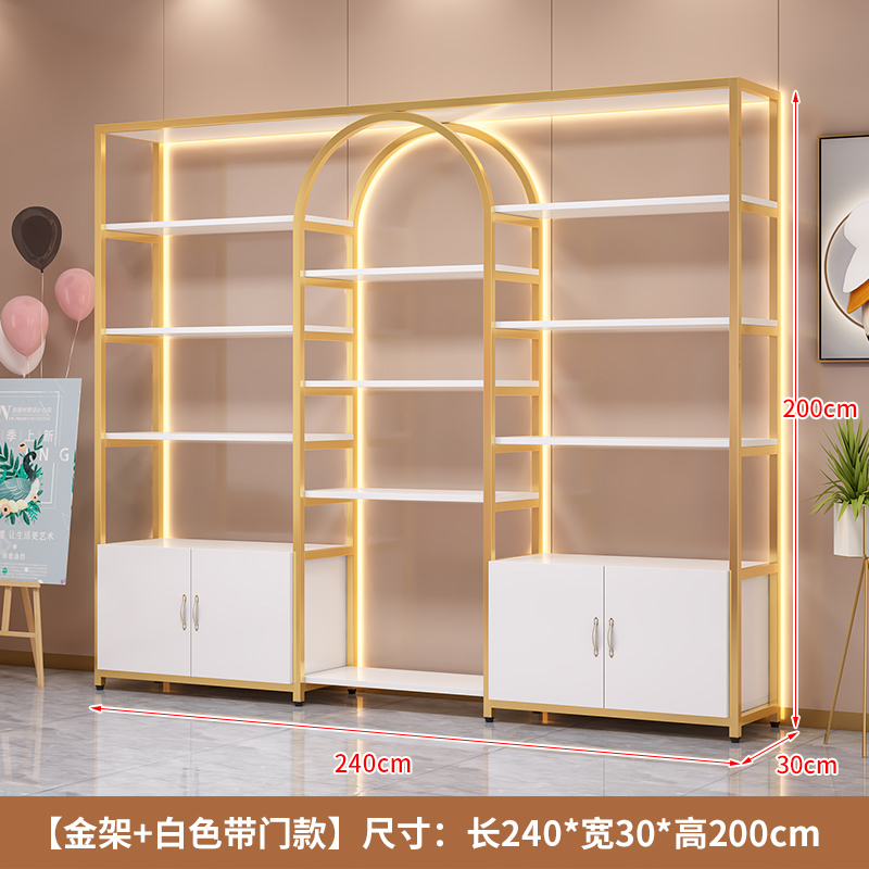 軽量高級衣料品店ディスプレイラック、マニキュアディスプレイキャビネット、理髪店ディスプレイキャビネット、製品商業棚、美容室収納ラック|undefined