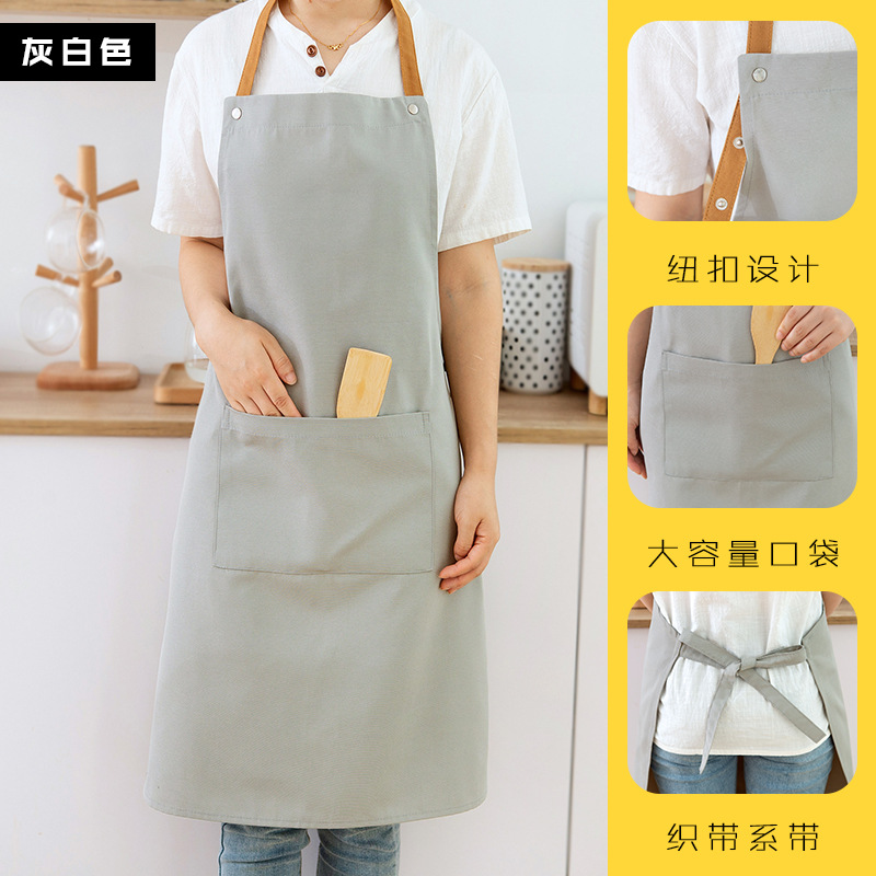 Delantal japonés hogar cocina impermeable simple moda hombres y mujeres cintura leche tienda de té tienda de flores ropa de trabajo logotipo impreso