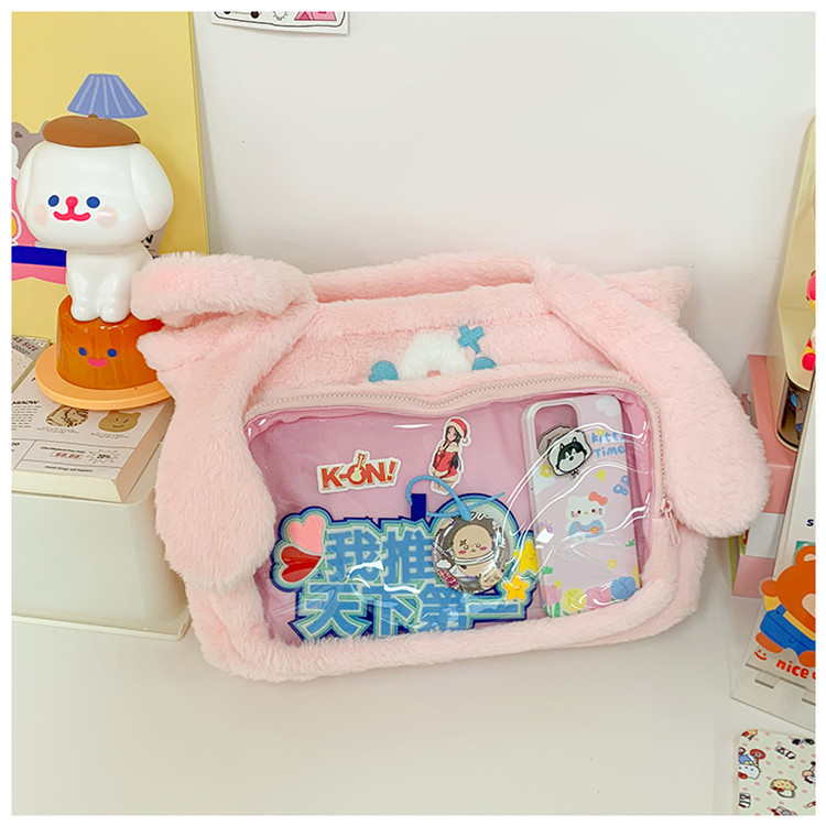 Women's Medium Plush Cat Cute Streetwear Square Zipper Shoulder Bag display picture 35