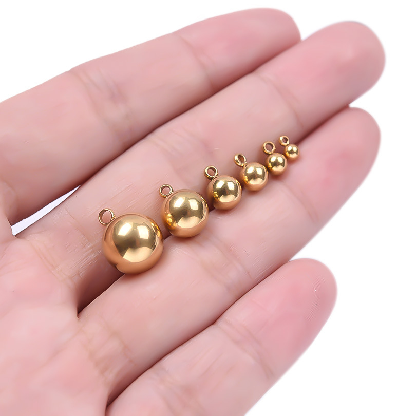 2g Weight Pendant Jewelry Making Type Diameter 10mm, Diameter 6 mm, Diameter 8mm Jewelry Making Size 18K Gold Plated Plating Material DIY Jewelry Accessories Classification 1 Piece Quantity 304 Stainless Steel Material Round Pattern Simple Style Style 1 Piece Diameter 10mm Diameter 6 Mm Diameter 8mm 304 Stainless Steel 18K Gold Plated Round Pendant 8