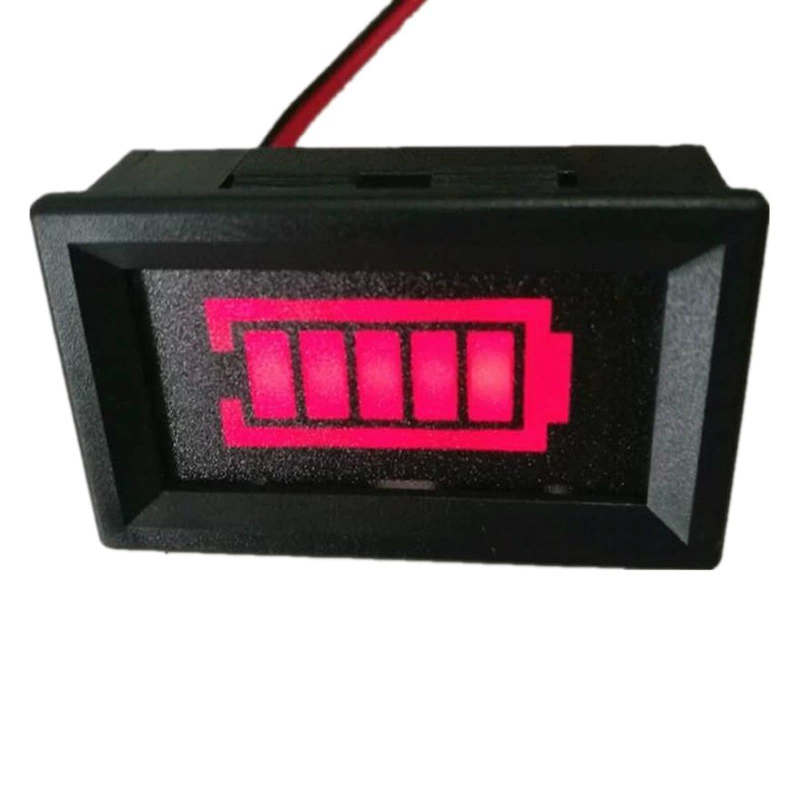 Дисплей заряда литий-ионной свинцово-кислотной батареи Сигнализация низкого заряда батареи мигает внутренняя и внешняя Красная батарея с корпусом питания