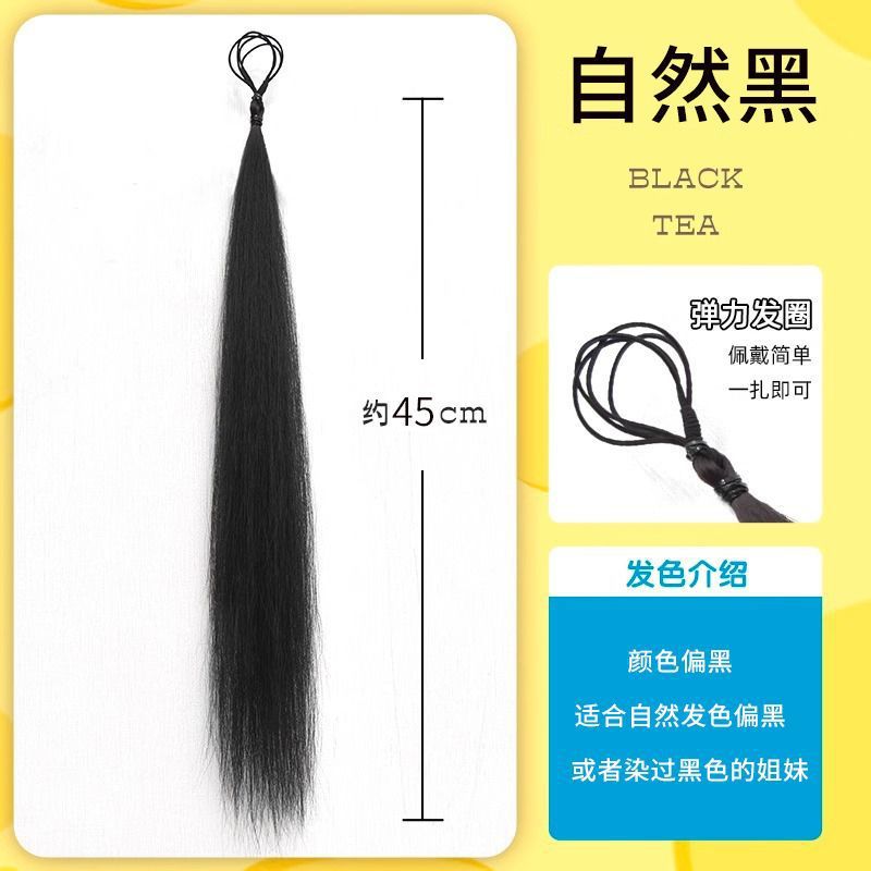 Auto-liquidación pelo paquete bola cabeza pelo anillo integrado simulación pelo esponjoso alto cráneo superior artefacto hanfu estilo antiguo updo bolsa de pelo