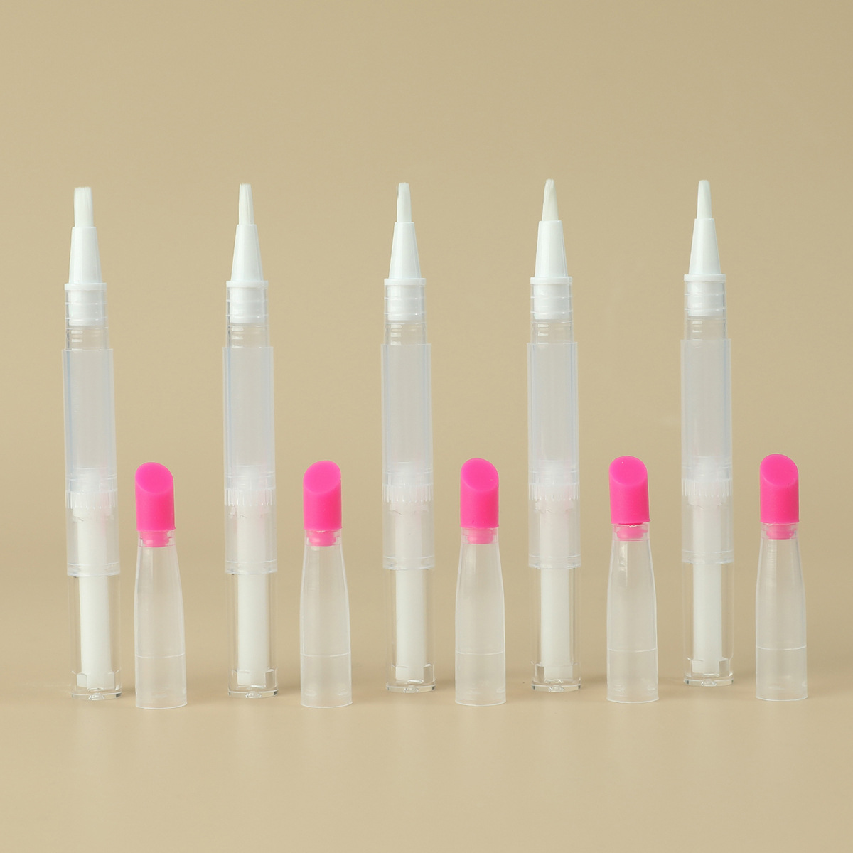2.5ml4.5ml Rotary vacío pluma base líquida subpackaging pluma portátil esmalte de uñas botella vacía pluma maquillaje botella de viaje