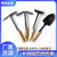 Wooden handle flower shovel gardening four pieces of goods wooden handle flower planting shovel dual-purpose loose soil hoe five-tooth small rake dual-purpose pointed hoe