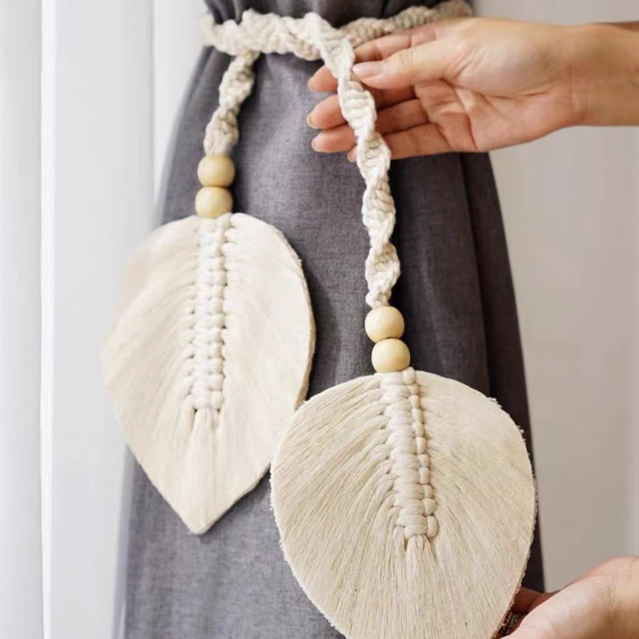 Bohemian Leaf Curtain Tie 3