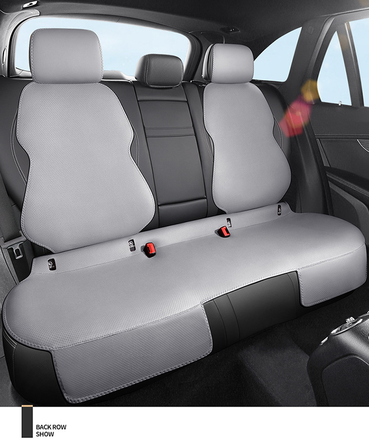 Genuine Leather Car Seat Cushion, Universal for All Seasons, Breathable Small Car Half-Cover Seat Cover, One-Piece Seat Cover, Dropshipping Available