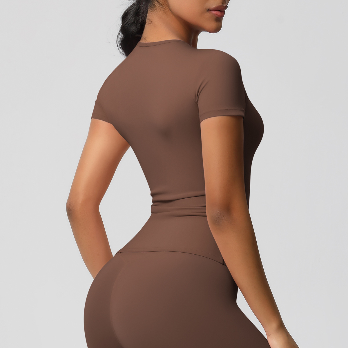 95g Weight Short Sleeve Sleeve Length Nylon, Spandex Fabric Type Regular Top Length T-shirt Tops Type Fitness, Yoga, Running Occasion Round Neck Neckline Solid Color Pattern Sport Style Style S, XL Size Sport Style Solid Color Nylon Spandex Round Neck Active Tops T-shirt 6