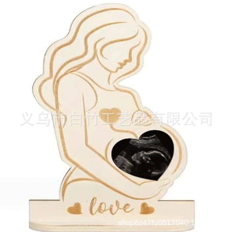 Amazon Aliexpress Cross-Border New Home Bedroom Wooden Crafts Ornaments Baby Birth Commemoration