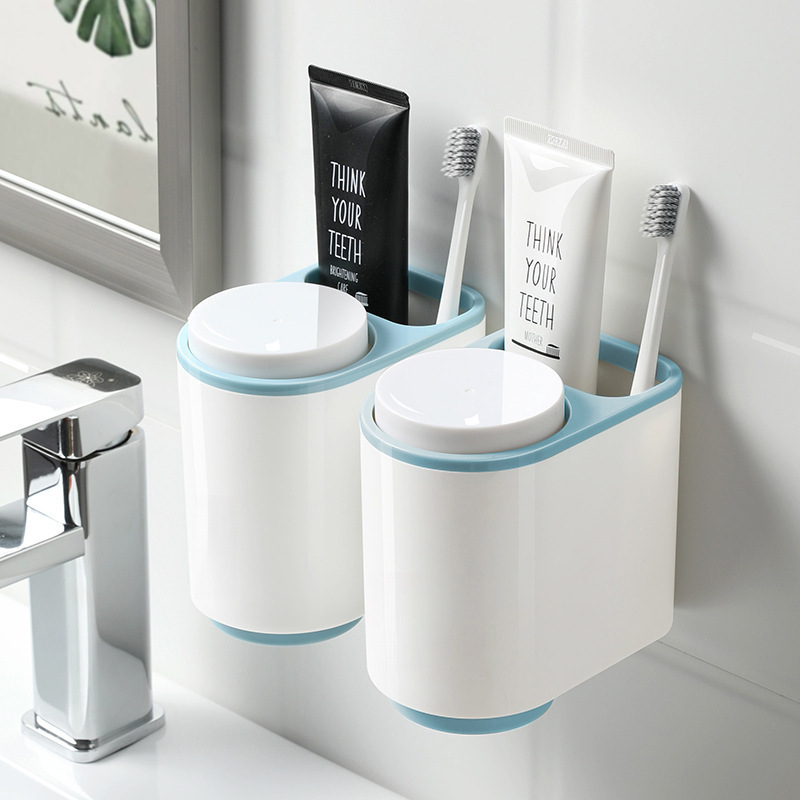 シンプルなマウスウォッシュカップ、歯磨きカップ収納ラック、北欧家庭用ウォッシュカップセット、歯ブラシカップルペア|undefined
