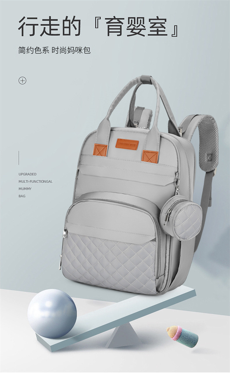 Cross-border exclusive for mother and baby bags, 2025 new large-capacity portable travel diaper bag for both shoulders, printable Mommy bag Application Scenario
