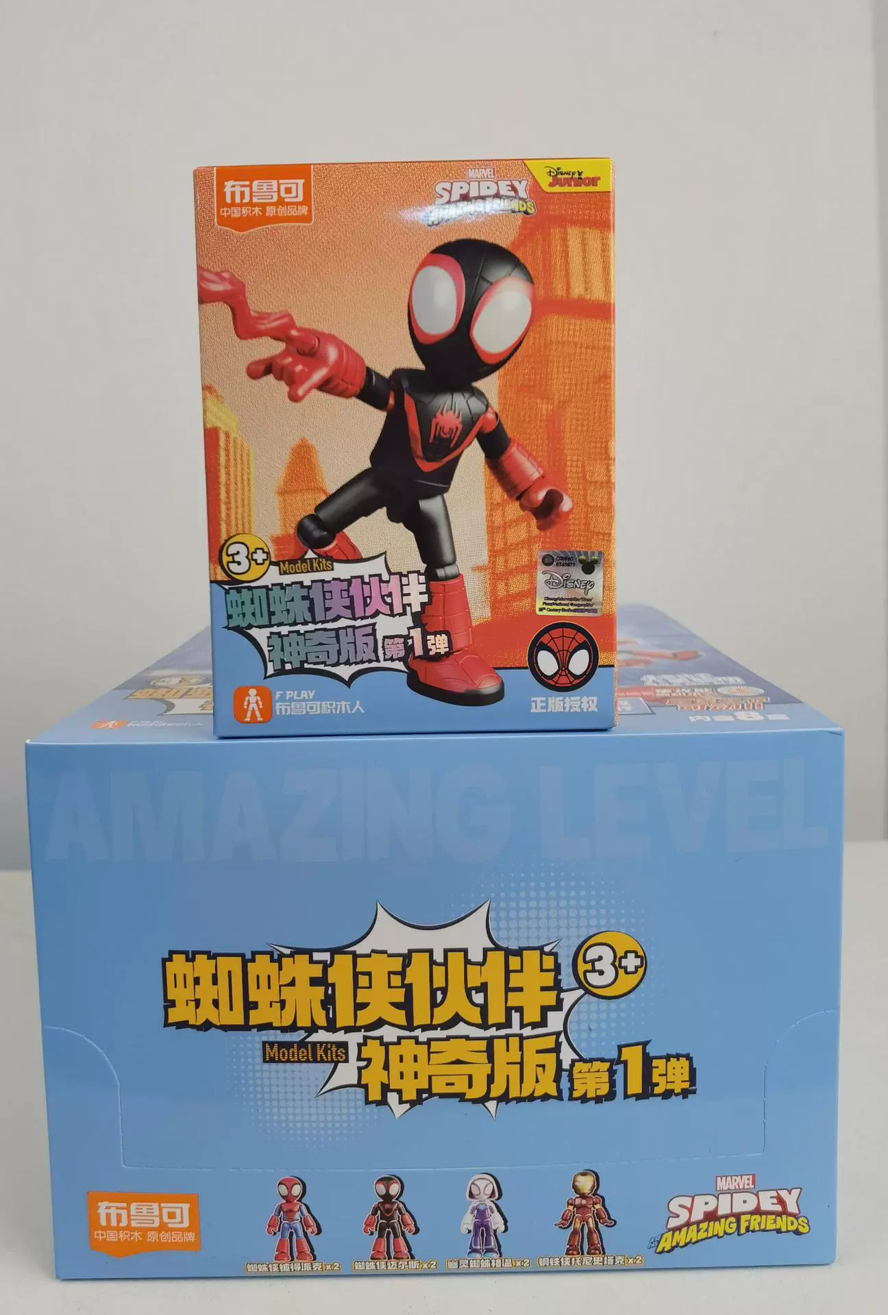 布鲁可 Герои, конструктор, деревянный человек, минифигура, игрушка, Marvel, Железный человек, Человек-паук