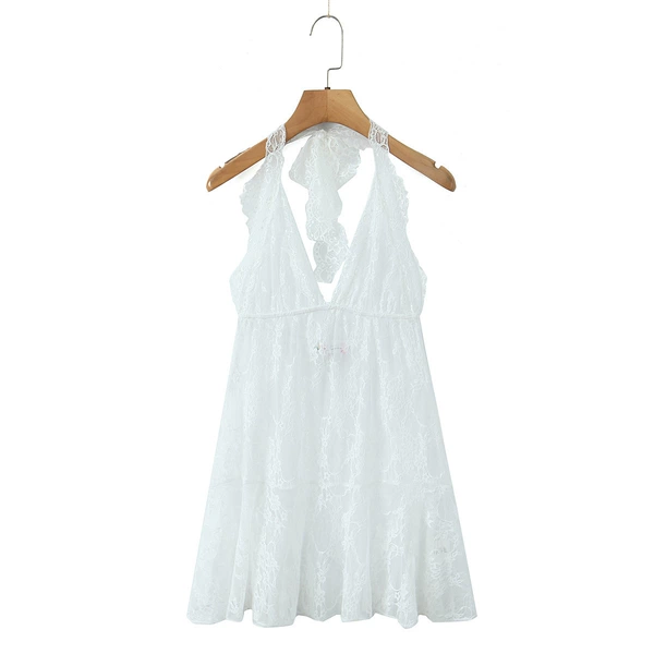 White lace suspenders (for stacking, not to be worn alone)